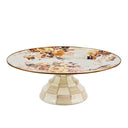 Wild Rose White Small Pedestal Platter
