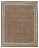 Mocha Tonal Check 8' x 10' Rug