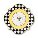 Bee Toile Salad Plate