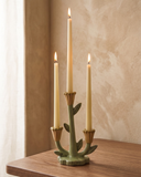 Candelabro Petal Green & Pink