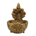 Loro Alberto, figura decorativa en poliresina dorada – vista 3