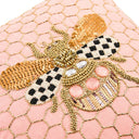 Queen Bee Pink Throw Pillow