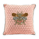 Queen Bee Pink Throw Pillow