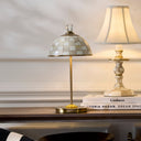 Mocha Check Led Rechargeable Dome Table
