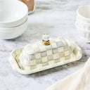 Sterling Check Butter Box