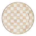 Mocha Check Charger/Plate