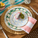 Sky Check Salad/Dessert Plate
