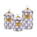 Violet Check Mini Canister