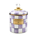 Violet Check Mini Canister
