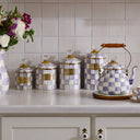 Violet Check Medium Canister