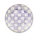 Violet Check Round Tray