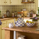 Violet Check 3 Quart Tea Kettle
