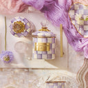 Violet Check Mini Canister