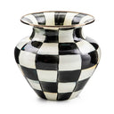 Courtly Check Enamel Vase