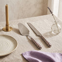 Courtly Check Bistro Cake Serving Set, cubiertos en acero inoxidable 18/10