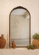Espejo De Piso Wood Rose