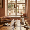 Candelabro Flor Gold 28x8 Cm