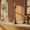 Candelabro Flor Gold 35x8 Cm