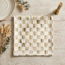 Mocha Check Printed Napkin