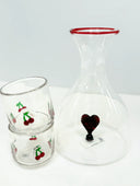 Jarra decanter Corazón Grande en vidrio – vista 4