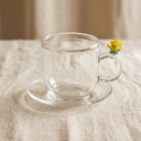 Set Pocillo y Plato Florecita Roquera