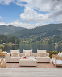 Sofá Exterior Modular Cloudette, mueble de exterior en aluminio