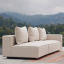 Sofá Exterior Modular Cloudette, mueble de exterior en aluminio – vista 3