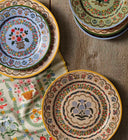 Plato Fuerte Rosette Porcelain Set x4