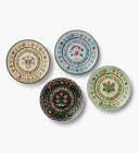 Plato Postre Rosette Porcelain Set x4