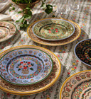 Plato Postre Rosette Porcelain Set x4