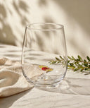 Vaso Cristal Mariposa Yellow