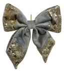 Colgante Velvet Bow Gray