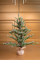 Árbol Flat De Pino Nevado