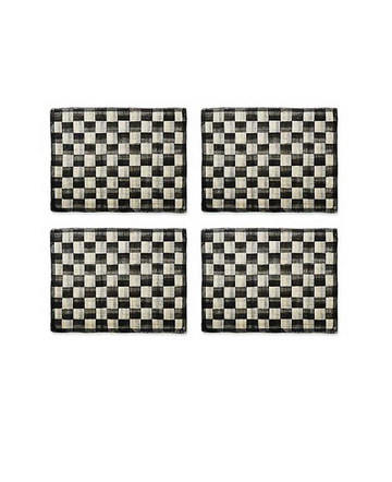 Flax Sinamay Placemats, x 4
