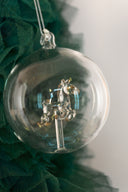 Colgante Bola Glass Navideña Horse