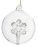 Colgante Bola Glass Navideña Snowflakein