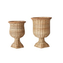 Canasta Rattán Tejida A Mano