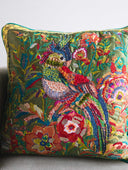 Cockatiel Chartreuse Throw Pillow
