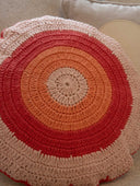 Cojín Crochet Flor Pink