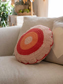 Cojín Crochet Flor Pink