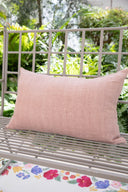 Cojín Rectangular Lino Vintage Rose