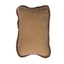 Cojín Rectangular Cream Con Borde Croche