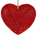 Colgante De Corazón Con Cristales Rojos