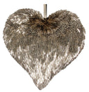 Colgante Tube Heart Champagne