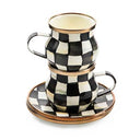 Courtly Check Espresso Cup & Saucer Set