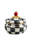 Courtly Check Squashed Pot