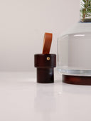 Decanter Cristal Tapa Cuero