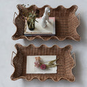 Bandejas tejidas decorativas, set de 2