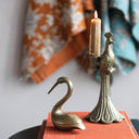 Candelabro Pavo Real Dorado Petra