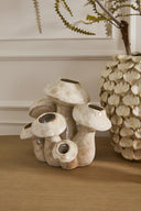 Florero Cerámica Hongos Beige